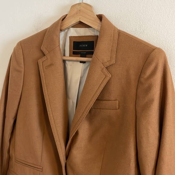 J. Crew Schoolboy Wool Blazer Women’s Size 4 Classic Fit Camel Tan - Picture 4 of 7